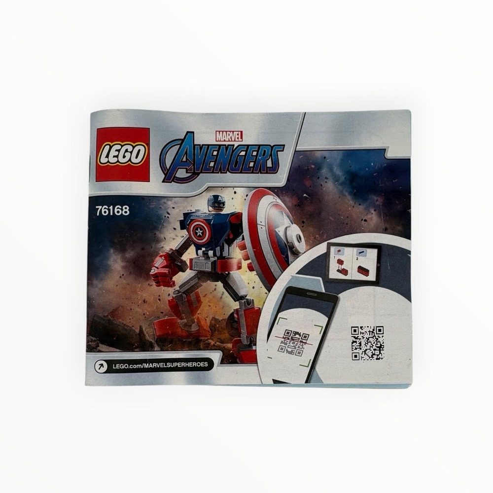 LEGO Marvel Avenger's Captain America Mech 76168 Instruction Guide MANUAL ONLY